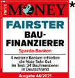 Spitzenplatz: Deutschlands fairster Baufinanzierer