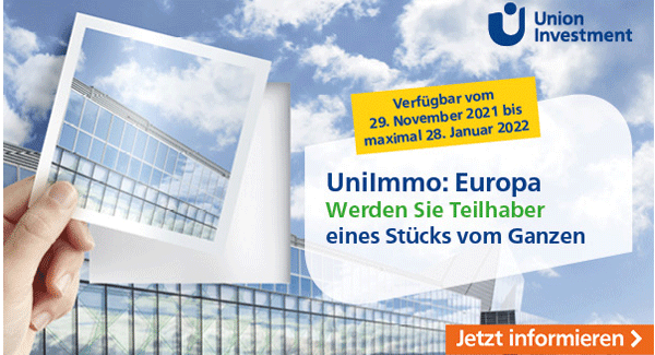 Nur noch bis maximal 28. Januar 2022 verfügbar - UniImmo: Europa